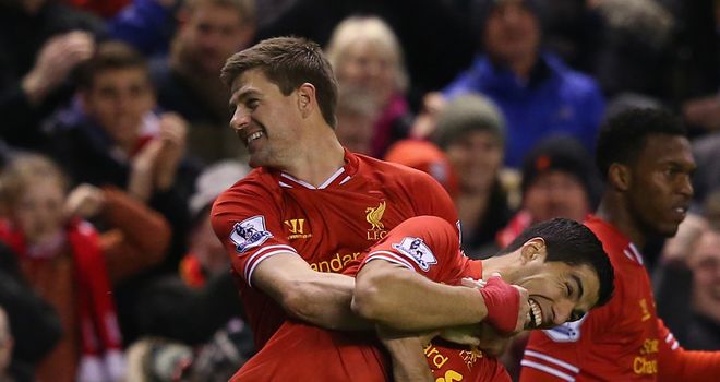Luis Suarez: Returns to Liverpool with a gift for Steven Gerrard