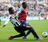 Yannick Bolasie in action in the 1-0 defeat against Newcastle on Saturday