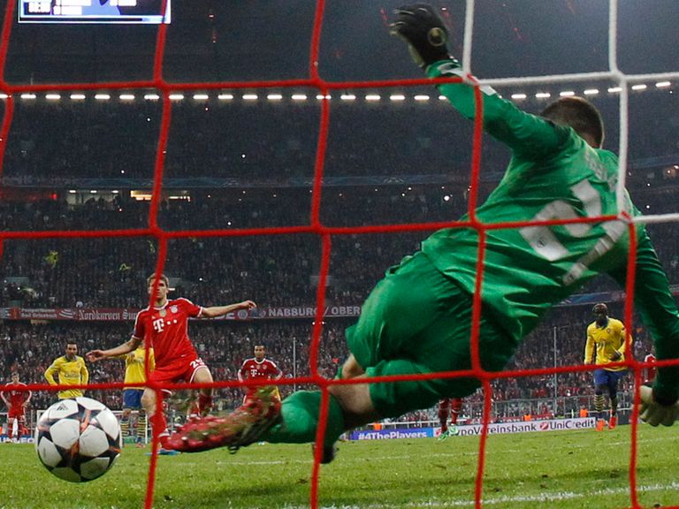 Bayern knocked out Arsenal in the last-16