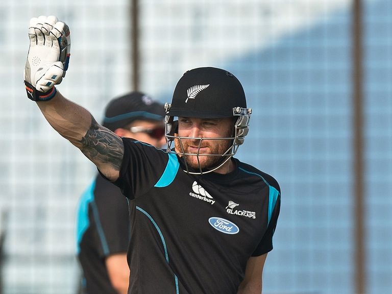 Brendon McCullum prepares ahead of the England game