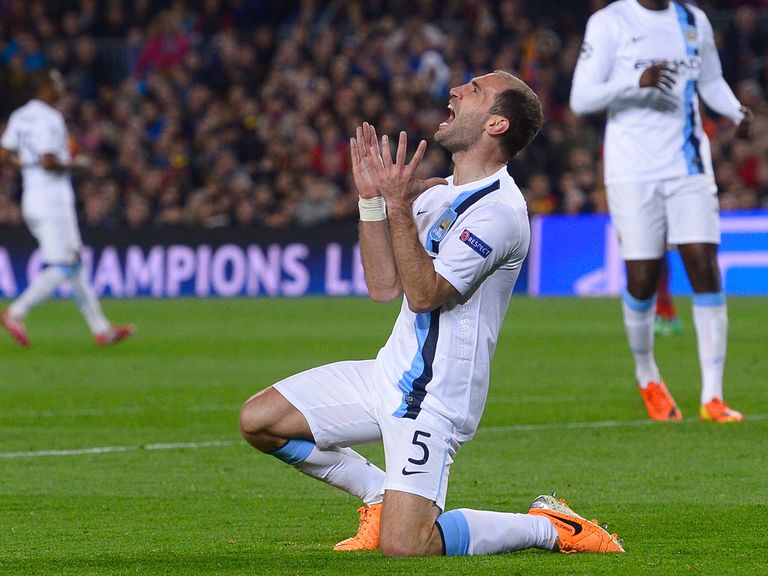 Pablo Zabaleta: Unhappy with referee Stephane Lannoy