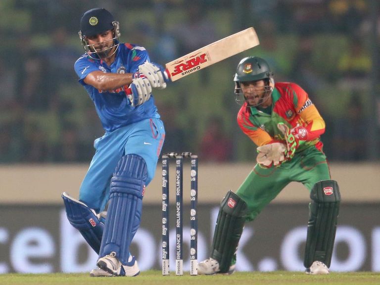 Virat Kohli: Guided India home with 57 not out