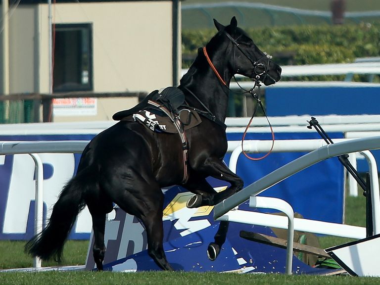 Port Melon unshipped Daryl Jacob on the way to the start