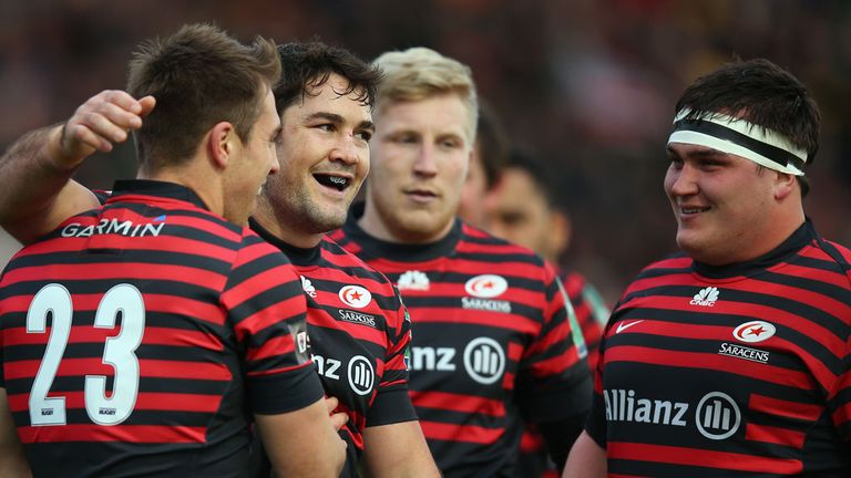 Saracens currently top the Aviva Premiership table