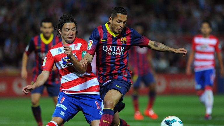 Adriano in action for Barcelona