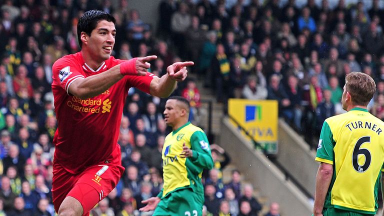 Luis Suarez: Liverpool striker is the top goal scorer in the Premier League this season