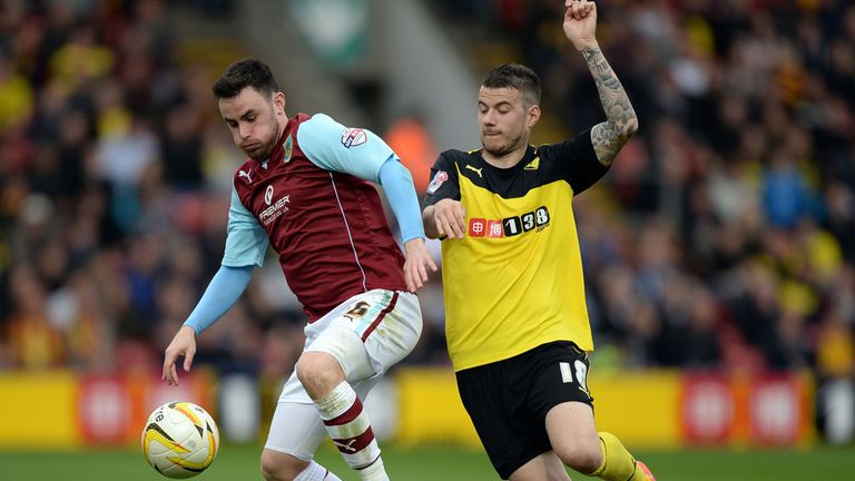 Luke O'Neill (l): Has signed a new deal with Burnley
