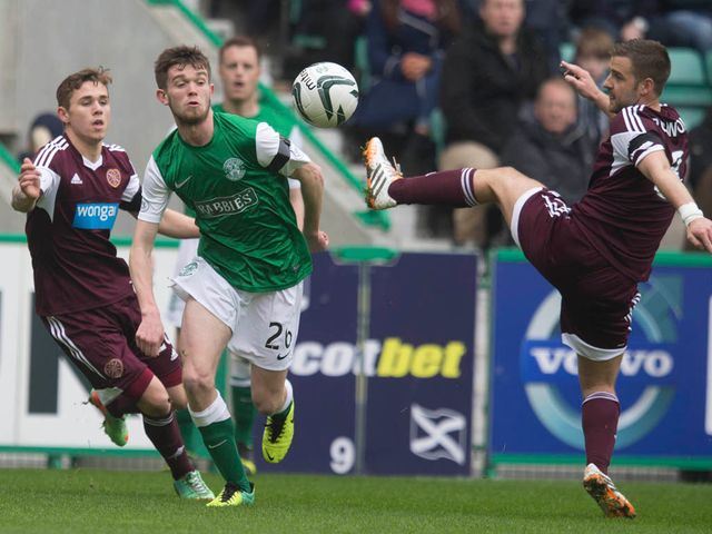 Action from the Edinburgh derby on Sunday