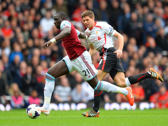 Diame gets away from Gerrard