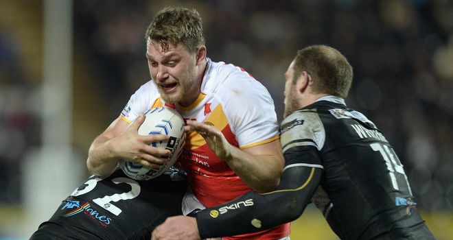 Elliott Whitehead: two tries for the Dragons