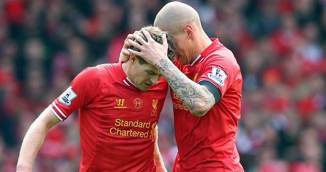 Martin Skrtel made it 2-0 after Steven Gerrard&#39;s corner
