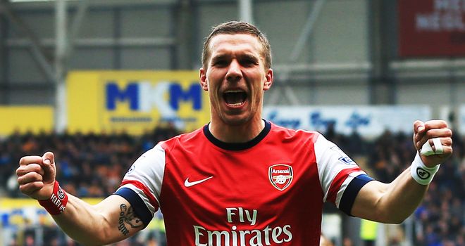 Lukas Podolski: Arsenal forward admits he would be open to a move back to Cologne