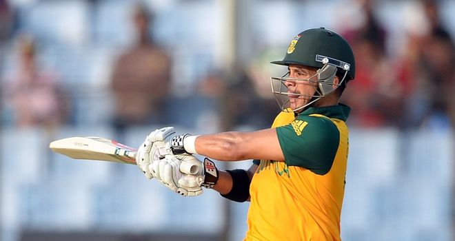 JP Duminy: South Africa batsman hit three sixes in his 52 not out
