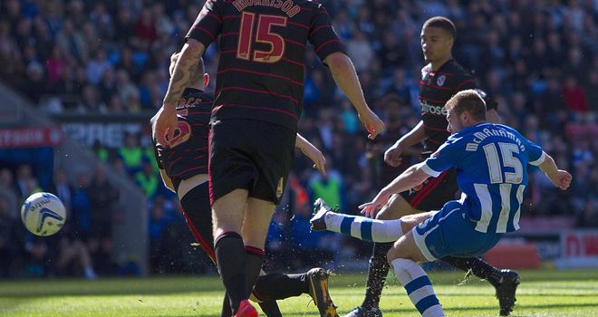 Callum McManaman: Scores his Wigan's third goal against Reading