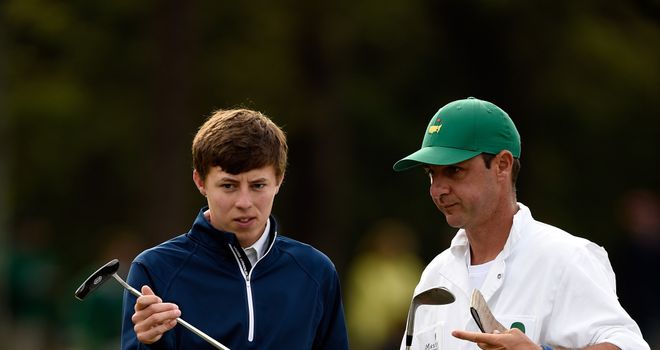 Amateur Matt Fitzpatrick with new caddie Ricky Elliott