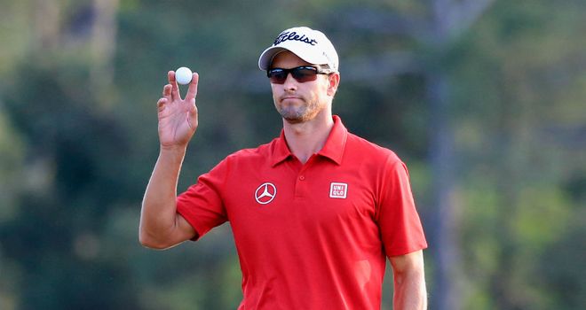 Adam Scott: Kept his hopes alive with a solid second round of 72 at Augusta