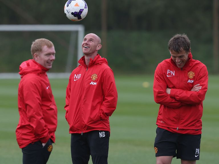 Nicky Butt (centre) and Phil Neville (right) set to learn fate