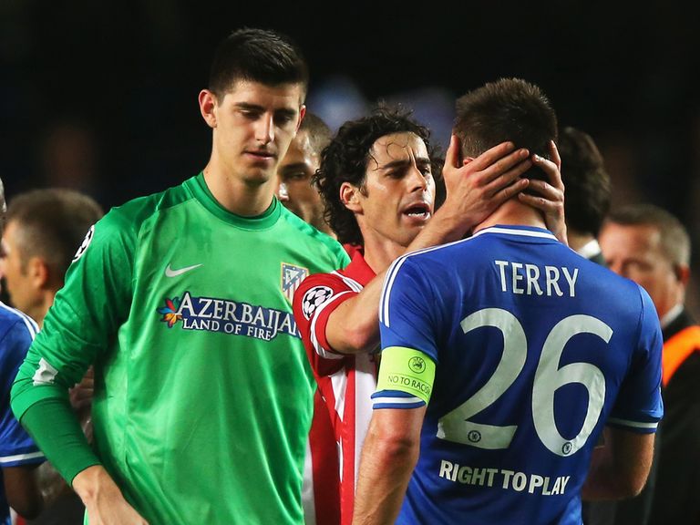 Tiago: Commiserated John Terry at full time on Wednesday night