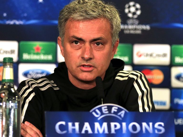 Jose Mourinho: His Chelsea side will meet Atletico Madrid