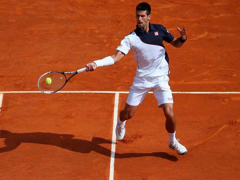 Djokovic played with strapping on his wrist in Monte Carlo