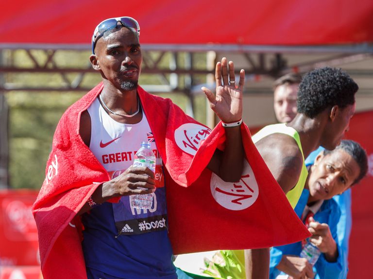 Mo Farah: Finished the London Marathon in eighth