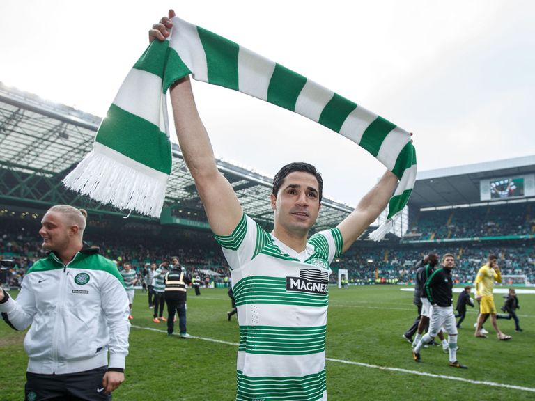 Celtic's Beram Kayal celebrates