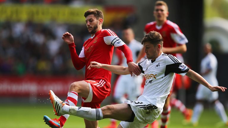 Adam Lallana: Clashes with Ben Davies at Liberty Stadium