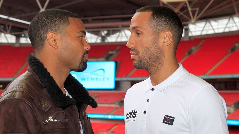 Brandon Gonzales (l): Confident he can last the pace with James DeGale (photo by Lawrence Lustig)