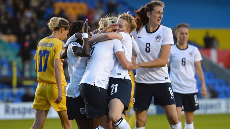 Natasha Dowie: Brace at Greenhous Meadow keeps England's women on track