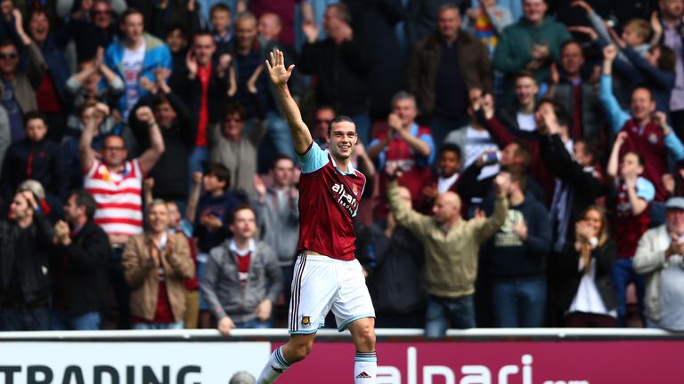 Andy Carroll: Helped West Ham into the lead