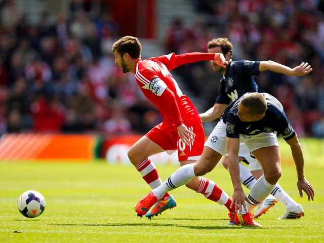 Adam Lallana in action for Southampton