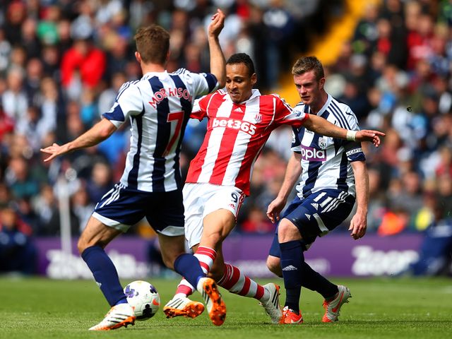 Peter Odemwingie in action for Stoke