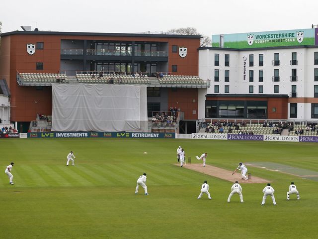 Rain washed out play at New Road on Friday night