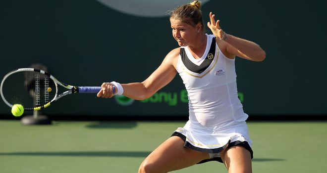 Dinara Safina in action during 2011