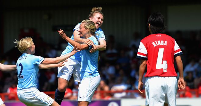 Toni Duggan: On target again for Manchester City