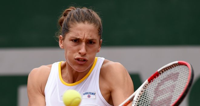 Andrea Petkovic: Through to the semi-finals after beating Stefanie Voegele 