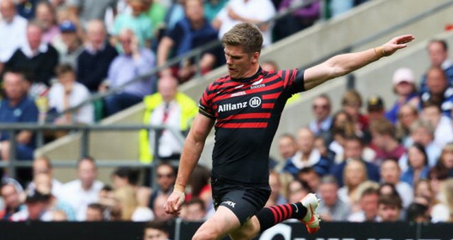 Owen Farrell: had a score controversially chalked off