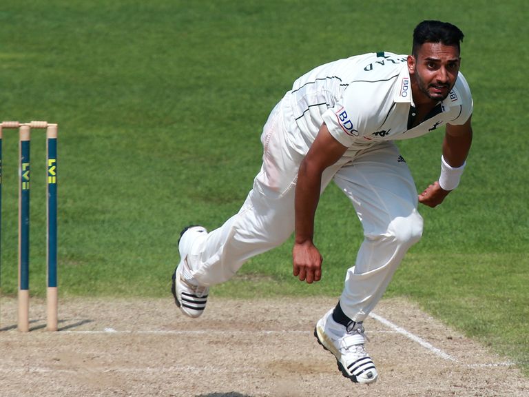 Ajmal Shahzad: Four wickets for Nottinghamshire