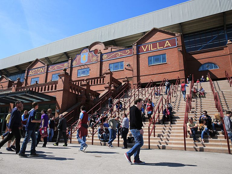 Tom Fox has arrived at Villa Park