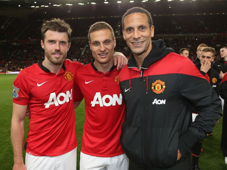 Michael Carrick, Nemanja Vidic and Rio Ferdinand: Have played their last game together