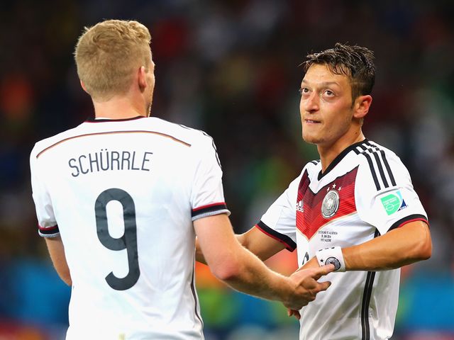 Andre Schurrle and Mesut Ozil scored Germany's goals