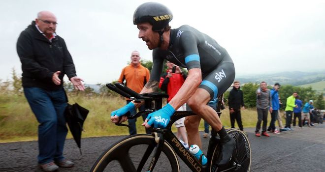 Bradley Wiggins previously won the British time trial title in 2009 and 2010