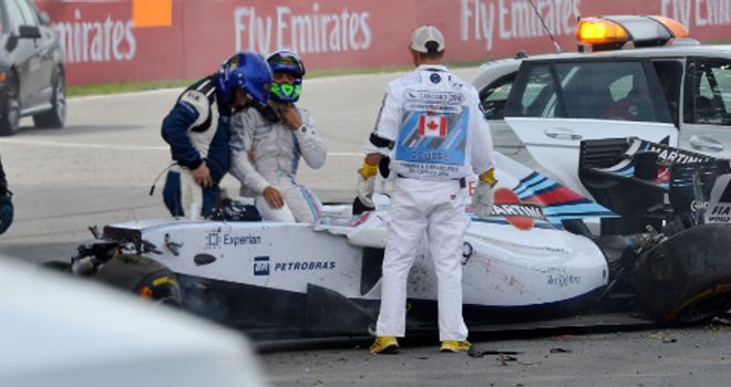 Felipe Massa: Crashed on final lap of Canadian GP