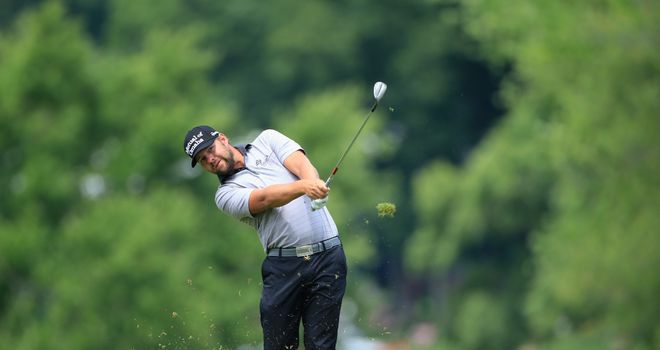 Ryan Moore in action in round three
