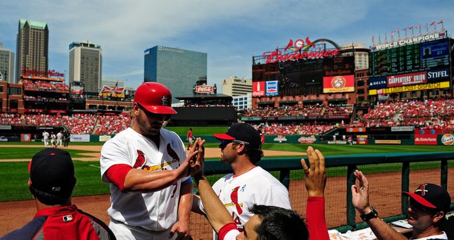 Matt Holliday: Scored his 1,000th career RBI