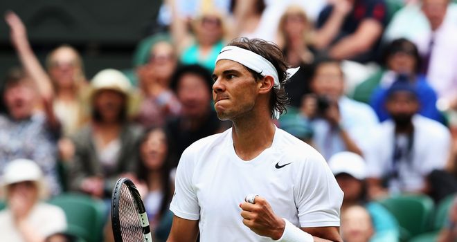 Rafael Nadal: Started slowly but eventually saw off the challenge of Lukas Rosol