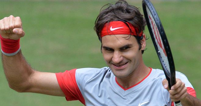 Roger Federer: The Swiss star beat Alejandro Falla in the final of the Gerry Weber Open