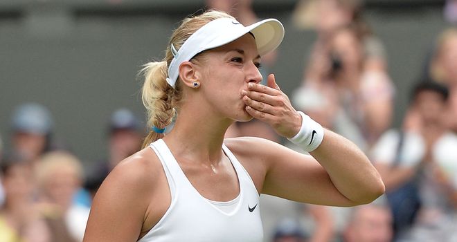Sabine Lisicki: Through to second round of Wimbledon after beating Julia Glushko