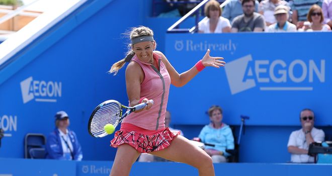 Victoria Azarenka: Lost to Camila Giorgi in first WTA match since March