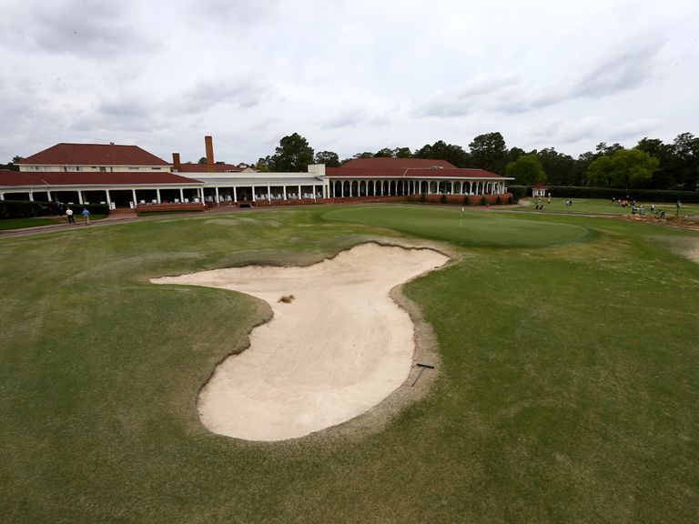 The 18th hole at the Pinehurst Resort